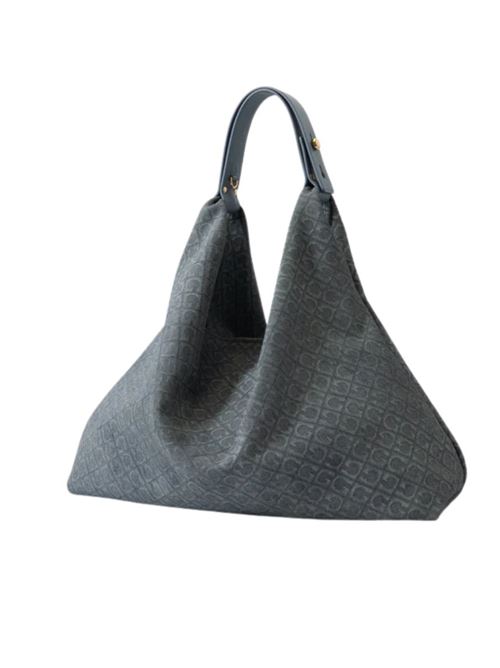 Amazonas-Tasche aus Denim-Leder GHERARDINI | GHB0177PEBLUE JEANS